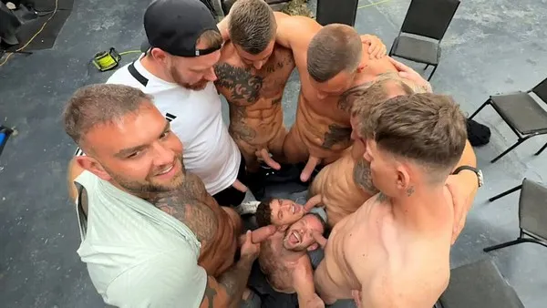 Bukakke!! 8 Men, 8 Cocks!! – Andy Lee, Jak White, RyDa Hard, Will Hose, James Hardy, Ginger Gav, TJPOfficial99 & Kurtis